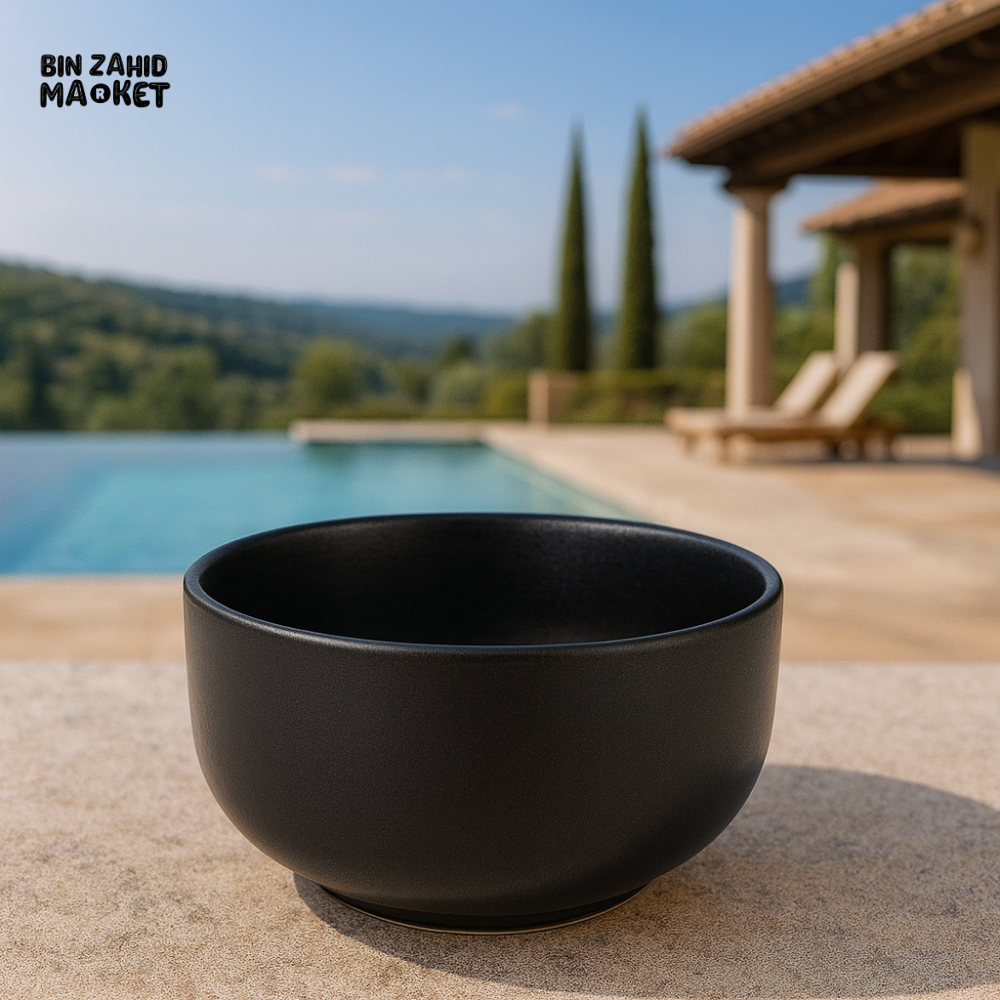 DANNY HOME BLACK CERAMIC BOWL T29 04