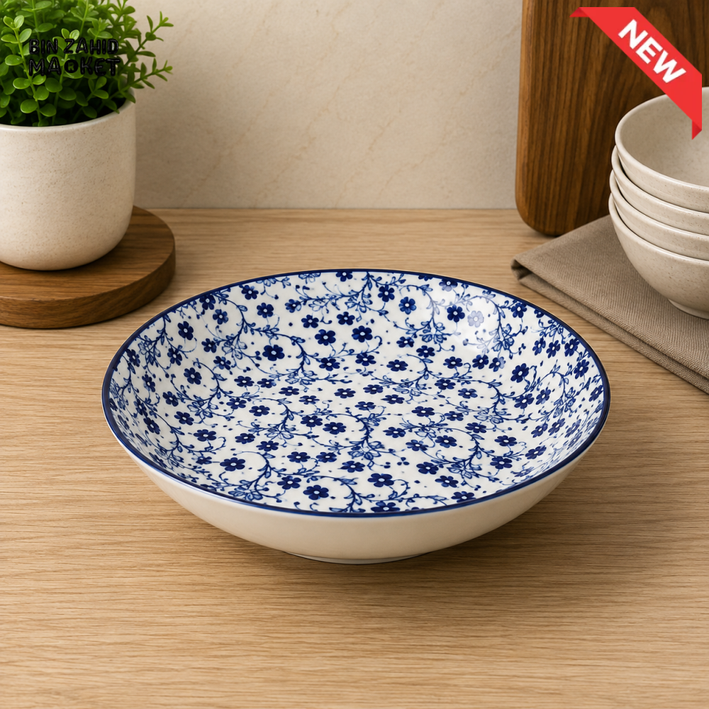 DANNY HOME BLUE CHINTZ DINNER PLATE - 9 INCHES