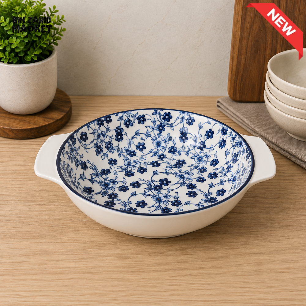 DANNY HOME BLUE CHINTZ SERVGING BOWL - 6 INCHES