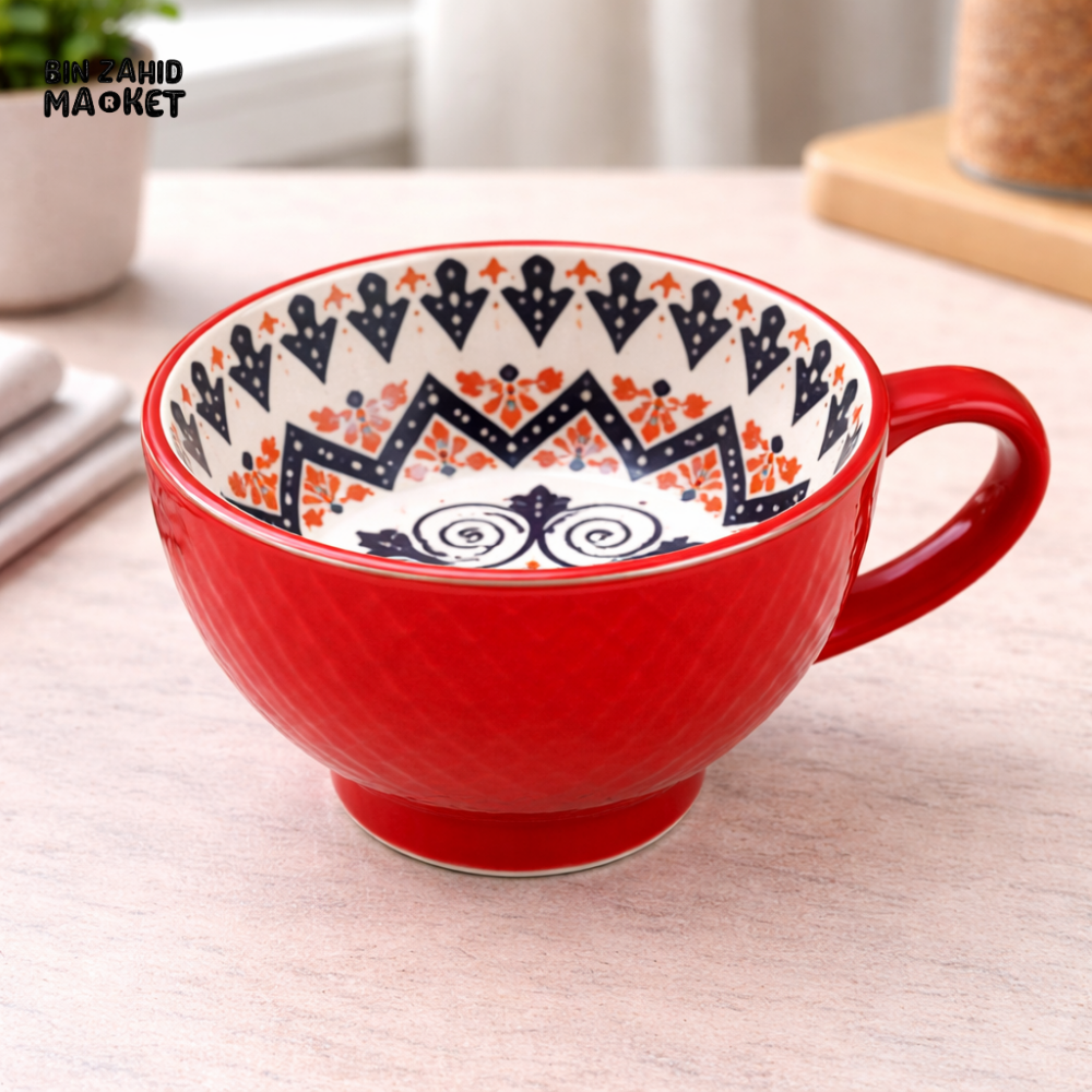 DANNY HOME BOHEMIAN CERAMIC TEA CUP 355ML - DHMUG-E-22