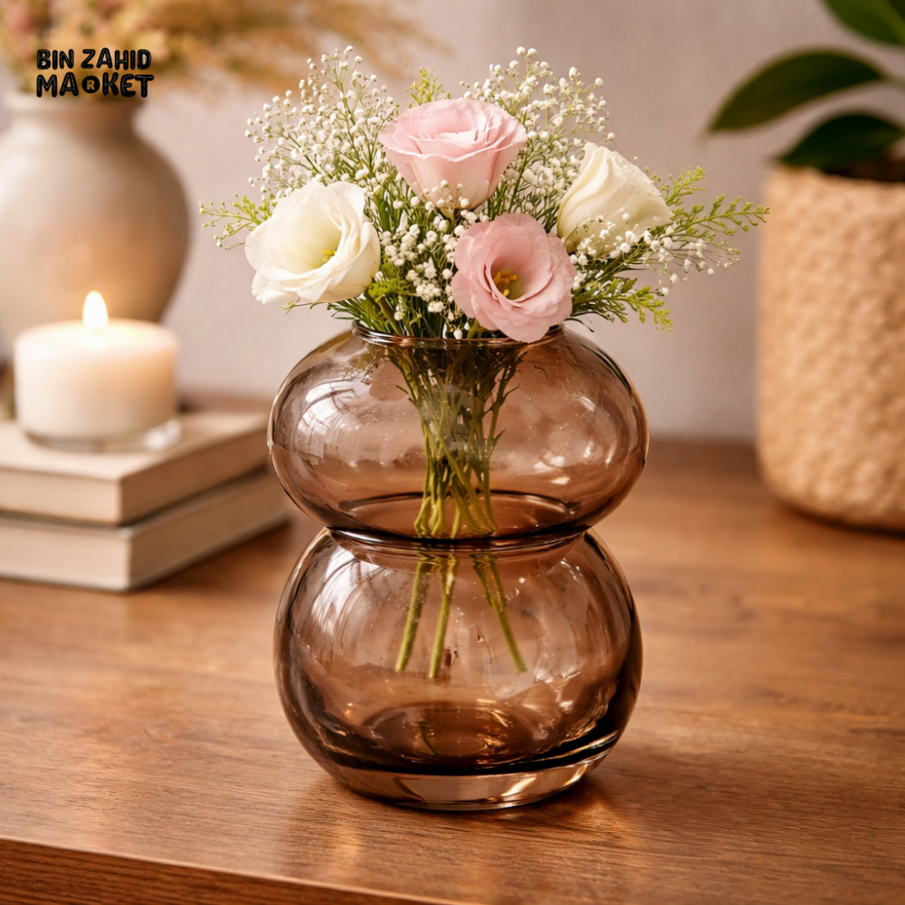 DANNY HOME DOUBLE LAYER GLASS FLOWER VASE -CB-104