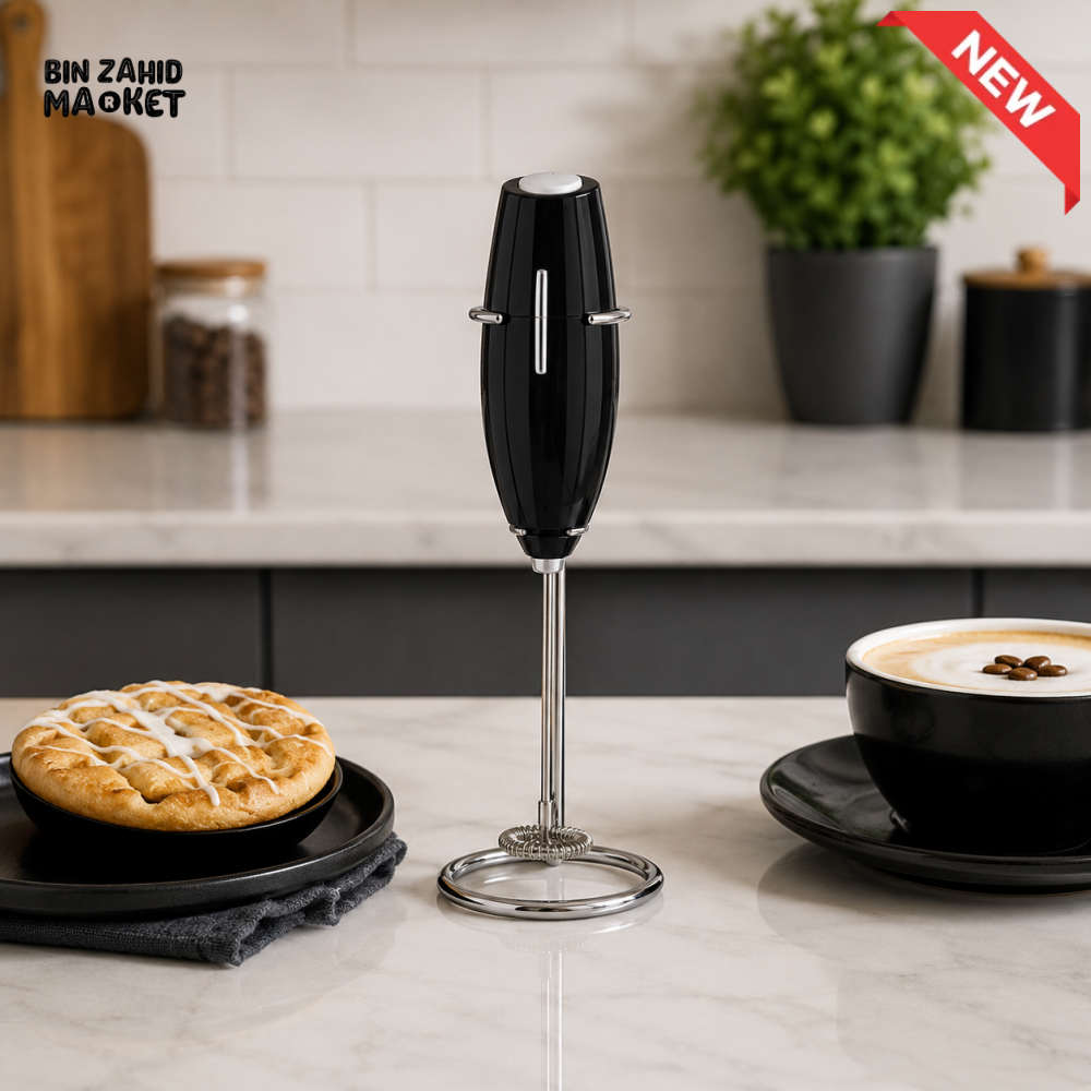 DANNY HOME ELECTRIC HANDHELD MILK FROTHER WITH METAL STAND – CH-520