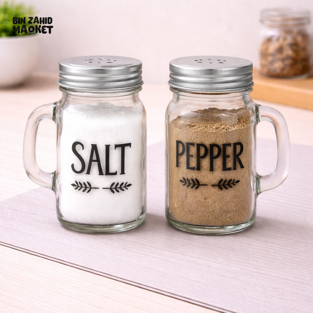 DANNY HOME GLASS SALT & PEPPER SHAKER SET -1900-11A