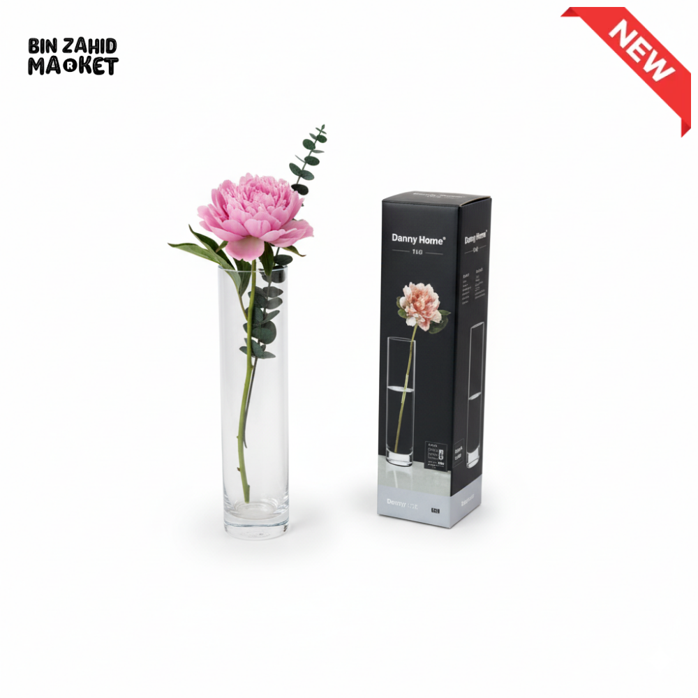 DANNY HOME GLASS VASE 5X20.1CM – CB-49 Danny Home Vases