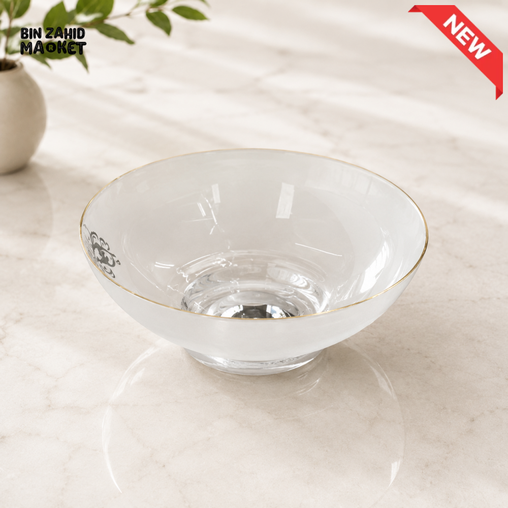 DANNY HOME GOLD RIM GLASS SERVING BOWL - 10 PIECE