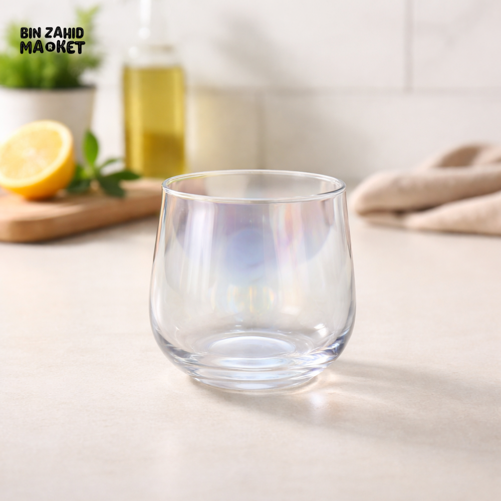 DANNY HOME IRIDESCENT STEMLESS GLASS TUMBLER SET 360ML 6PCS DRINKWARE SET FOR WATER JUICE COCKTAILS CB13-12