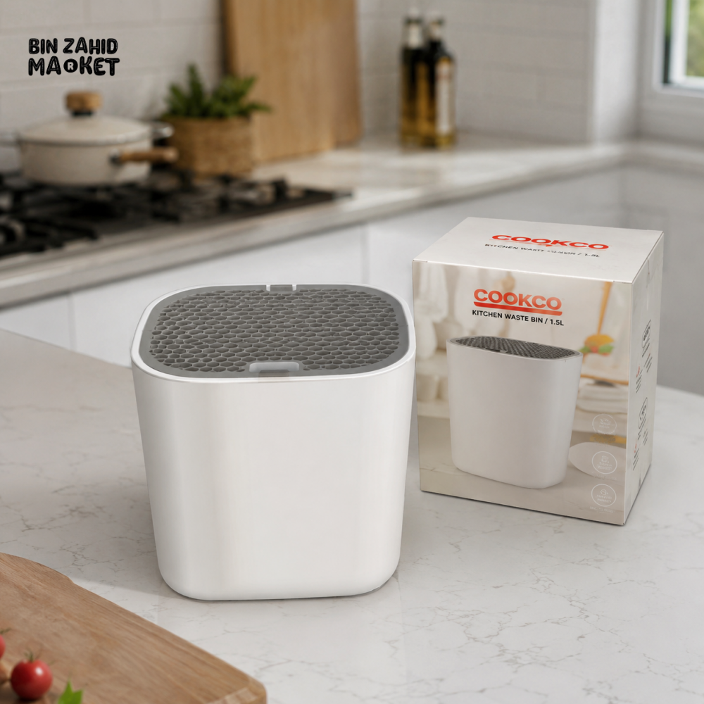 DANNY HOME KITCHEN COUNTERTOP WASTE BIN WITH LID 1.5L - DH2411-knief