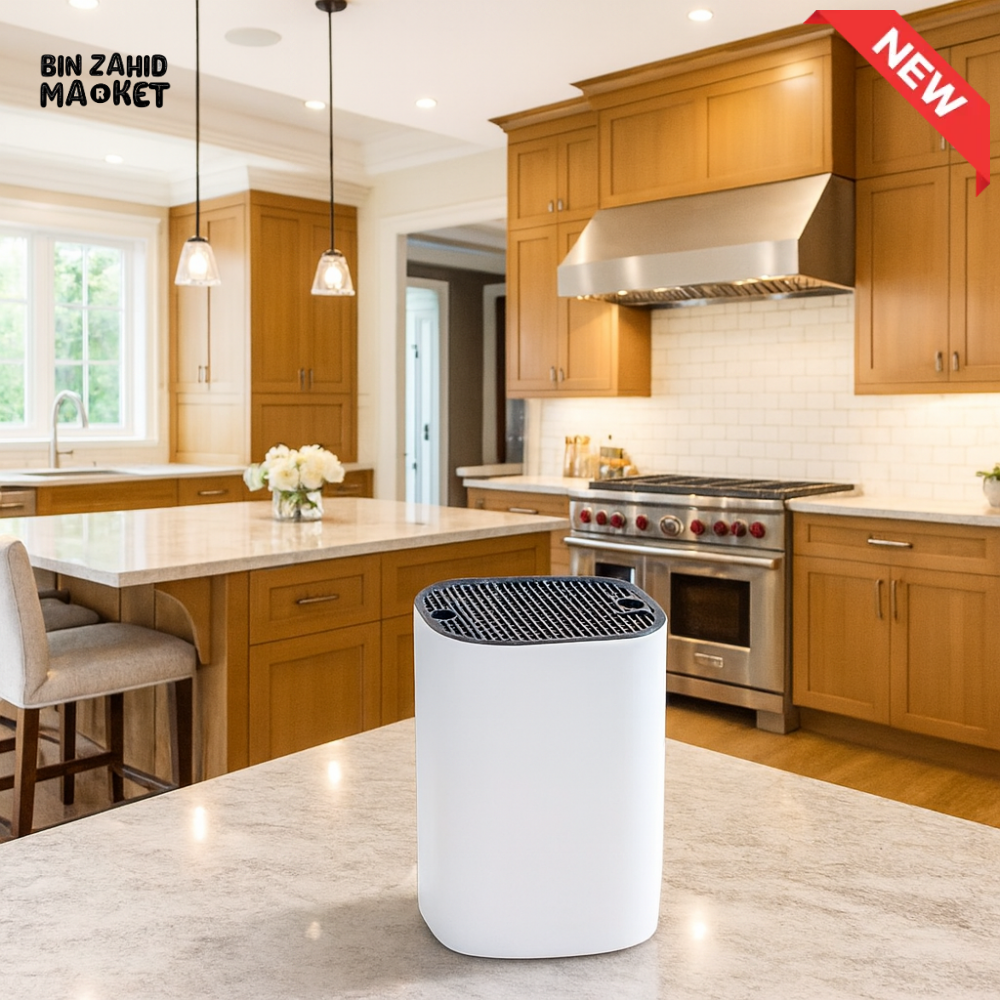 DANNY HOME KITCHEN KNIFE HOLDER – MODERN COUNTERTOP STORAGE BLOCK WHITE DH2411