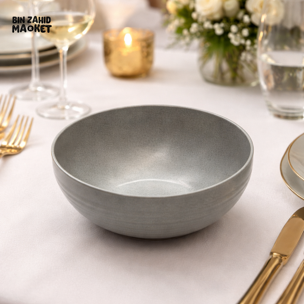 DANNY HOME LUXURY CERAMIC DINING BOWL 20CM – MODERN SERVING SOUP & SALAD BOWL -C40-6
