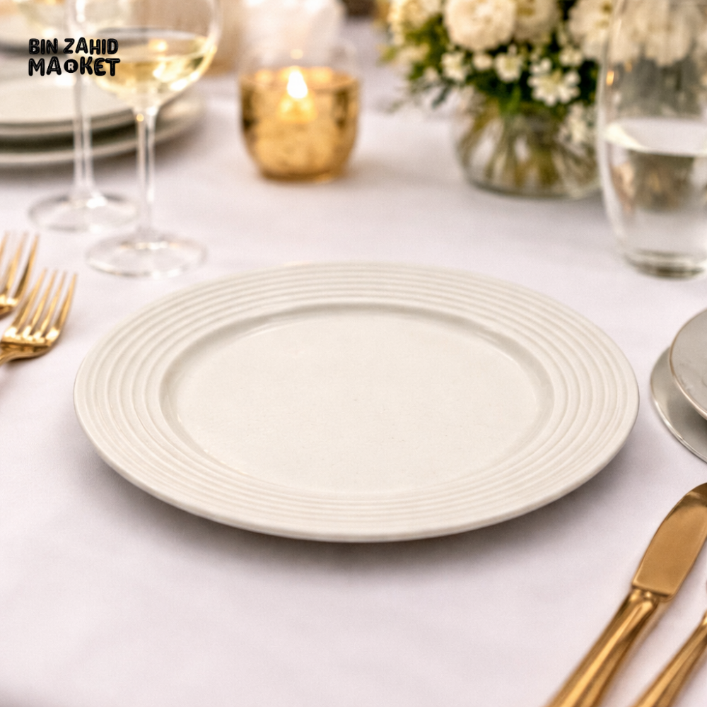 DANNY HOME LUXURY CERAMIC DINNER PLATE 27CM -B40-1