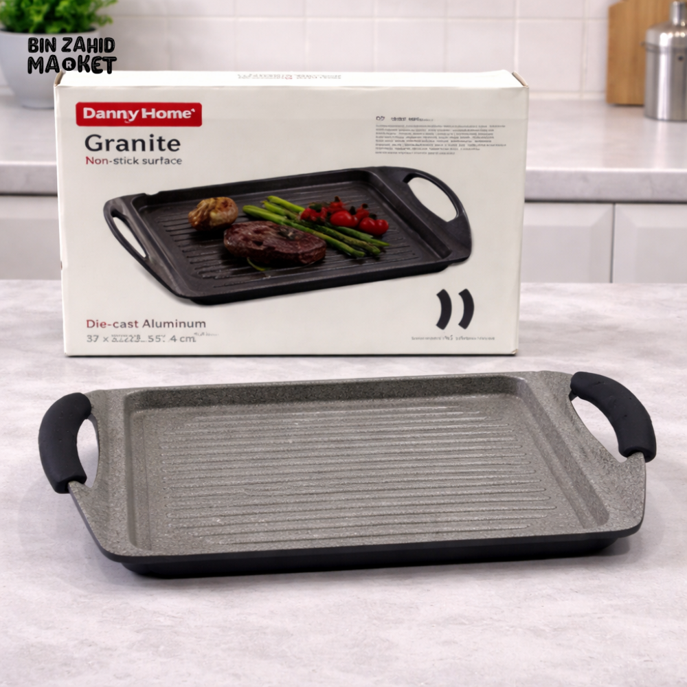 DANNY HOME NON-STICK BAKING TRAY 34X26.5X5.2CM RECTANGULAR OVEN BAKEWARE ROASTING PAN CARBON STEEL 2501-15