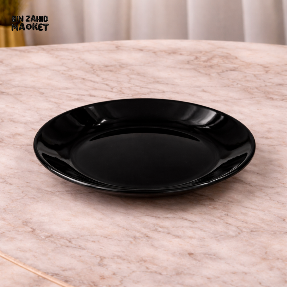 DANNY HOME OPAL GLASS DESSERT PLATE – ELEGANT 10 INCH DESSERT & SNACK PLATE FOR MODERN DINING TABLE - BLP100