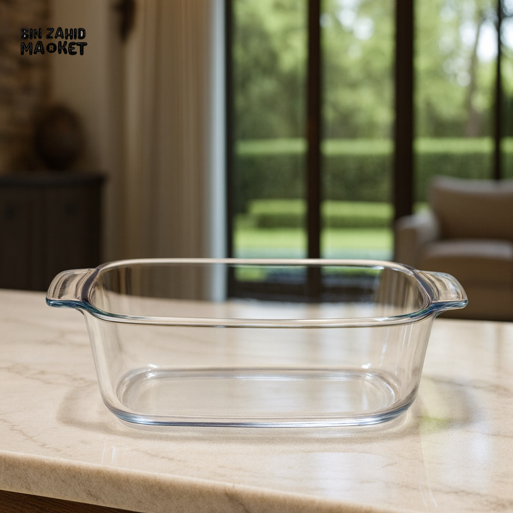 DANNY HOME OVENFRESH CLEAR RECTANGULAR GLASS BAKING DISH OVEN SAFE COOKWARE 2LITRE KP017