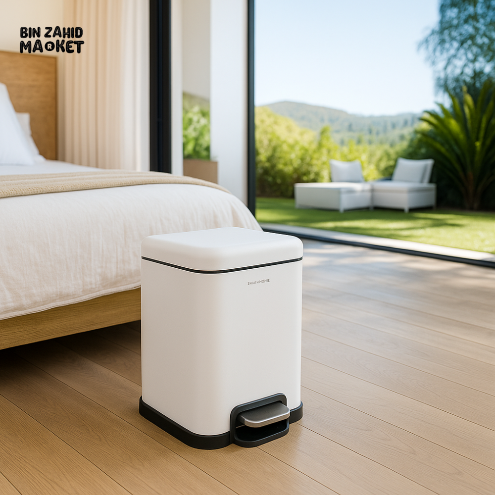 DANNY HOME PEDAL BIN 6 LITRE WHITE LJT06 6 2