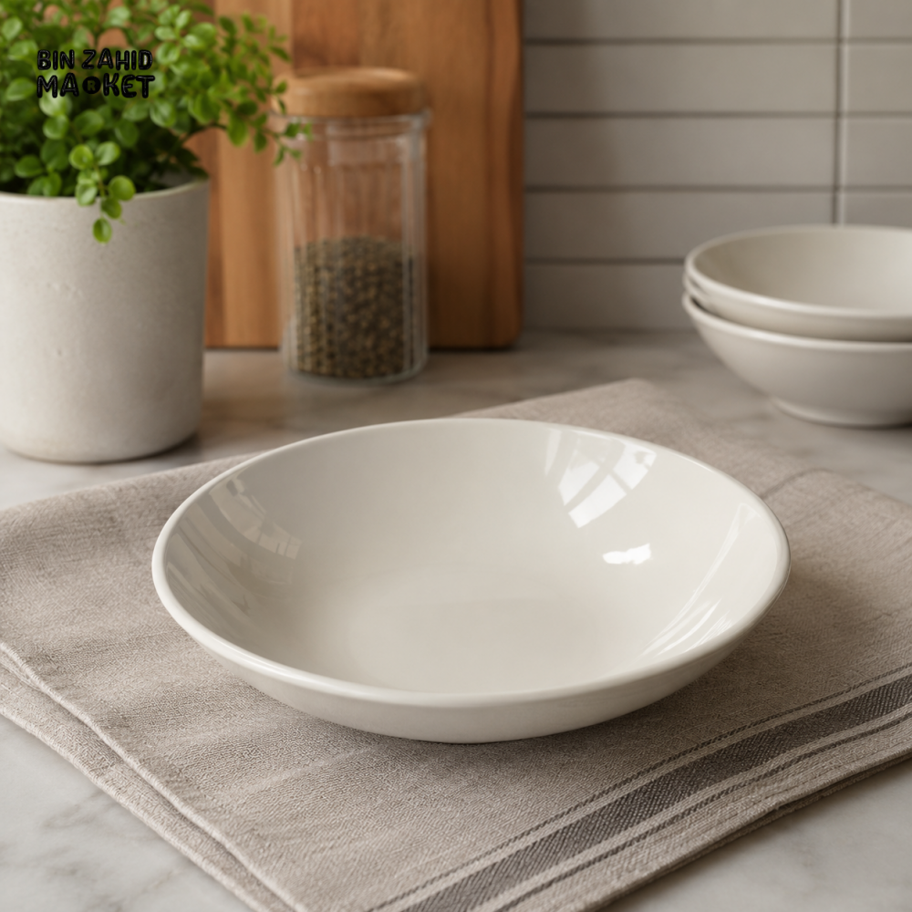 DANNY HOME PORCELAIN DEEP SOUP PLATE 20 × 5 CM CLASSIC WHITE SF41-3