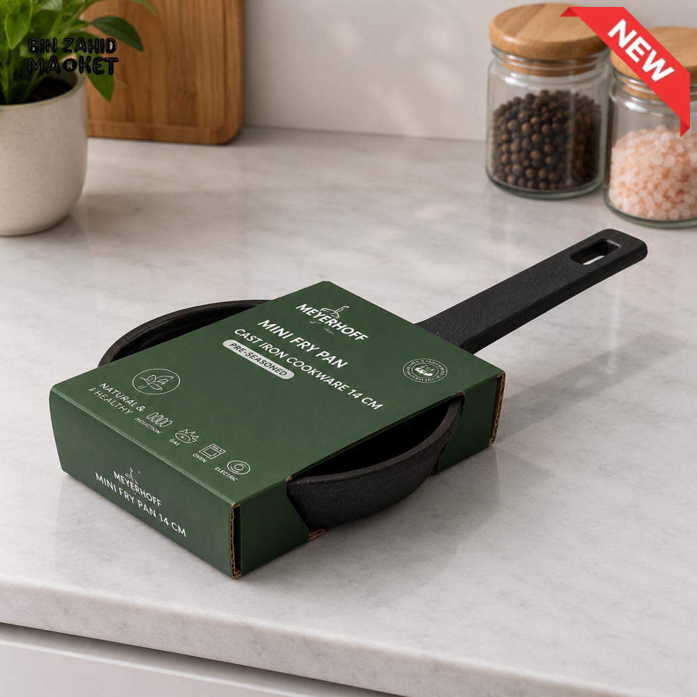 DANNY HOME PRE-SEASONED CAST IRON MINI FRYING PAN - 16 CM