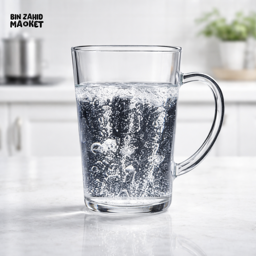 DANNY HOME PREMIUM CLEAR GLASS CUP SET 300ML HEAT RESISTANT DRINKING MUGS 2PCS XF002