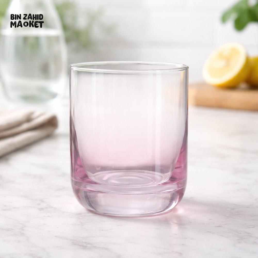 DANNY HOME PREMIUM GLASS DRINKING TUMBLER SET 310ML ELEGANT WHISKEY WATER GLASSES 4PCS CB25-17