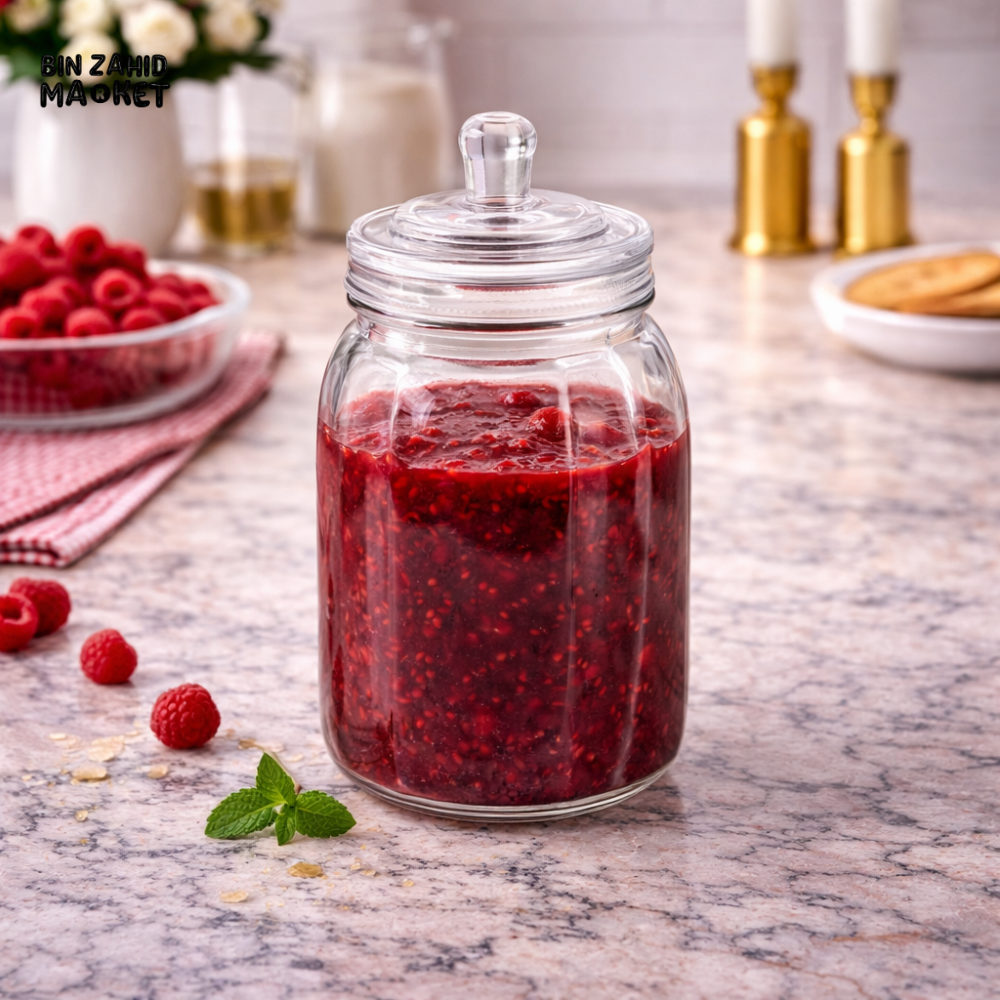 DANNY HOME SEALED GLASS STORAGE JAR WITH LID 1900ML -1988-196
