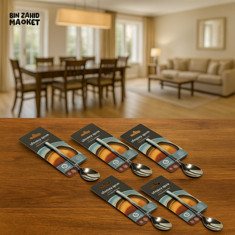 DANNY HOME STAINLESS STEEL TEA SPOON SET – 6 PIECE PACKAGING DISPLAY FOR DINING TABLE HK045 4