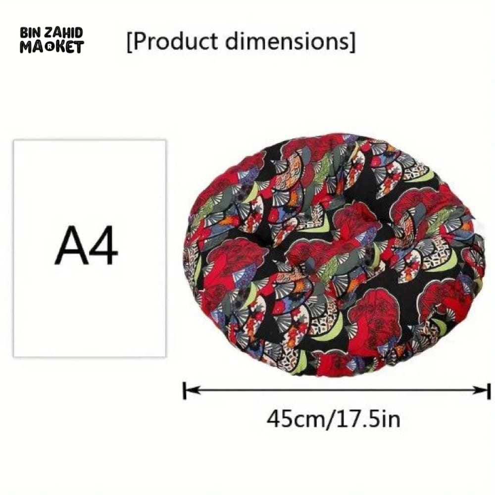 DECORATIVE ROUND FLOOR PILLOW – VIBRANT HANDMADE CUSHION FOR COZY SPACES