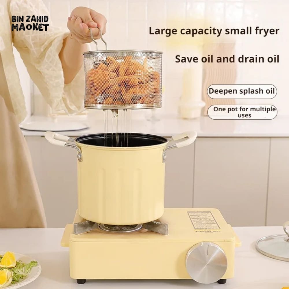 DEEP FRYING POT WITH STRAINER 3 LTRS
