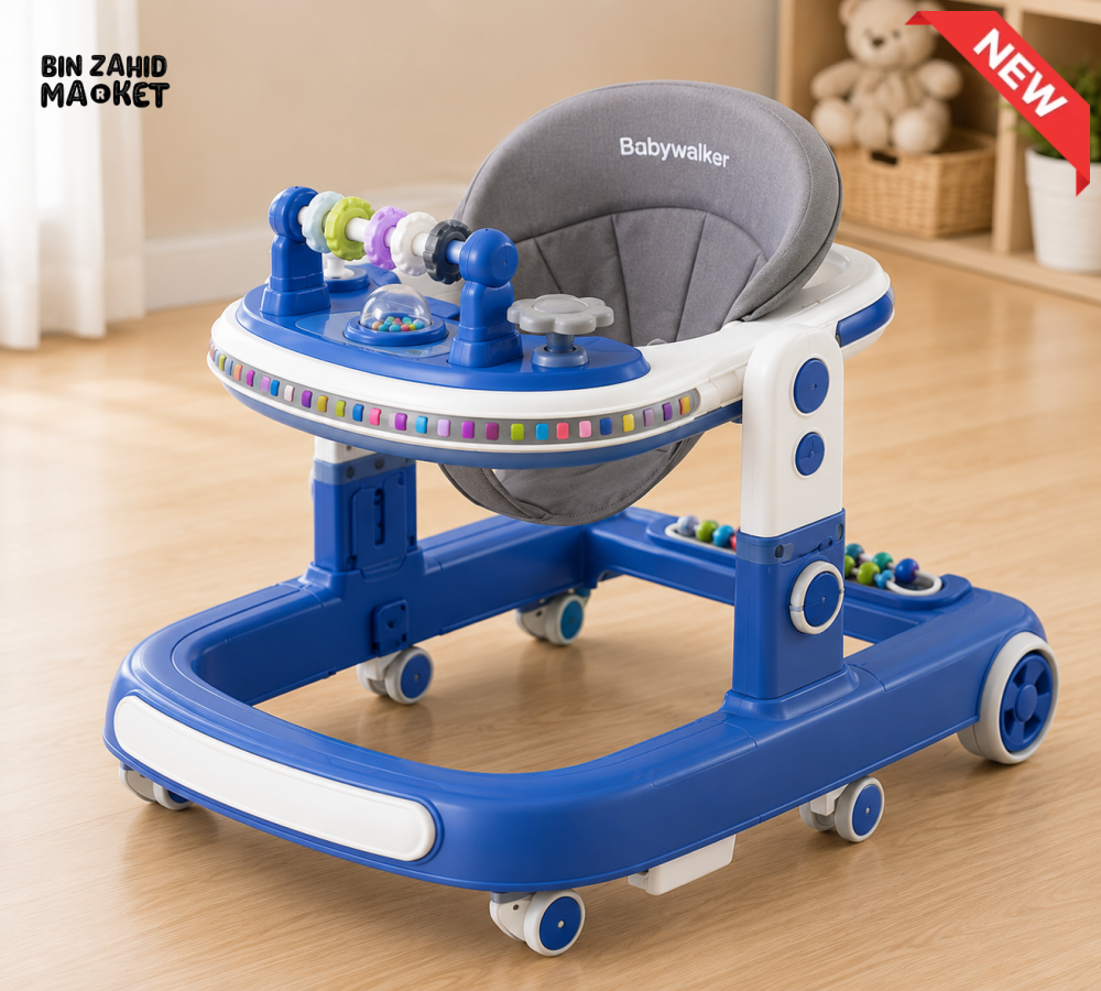 DELUXE BABY WALKER - BLUE