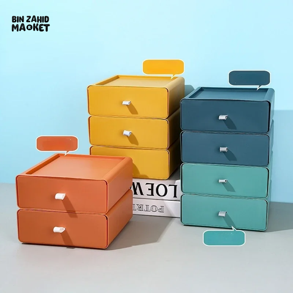 DESKTOP COSMETICS STORAGE BOX DRAWER SHELF STATIONERY ORGANIZER