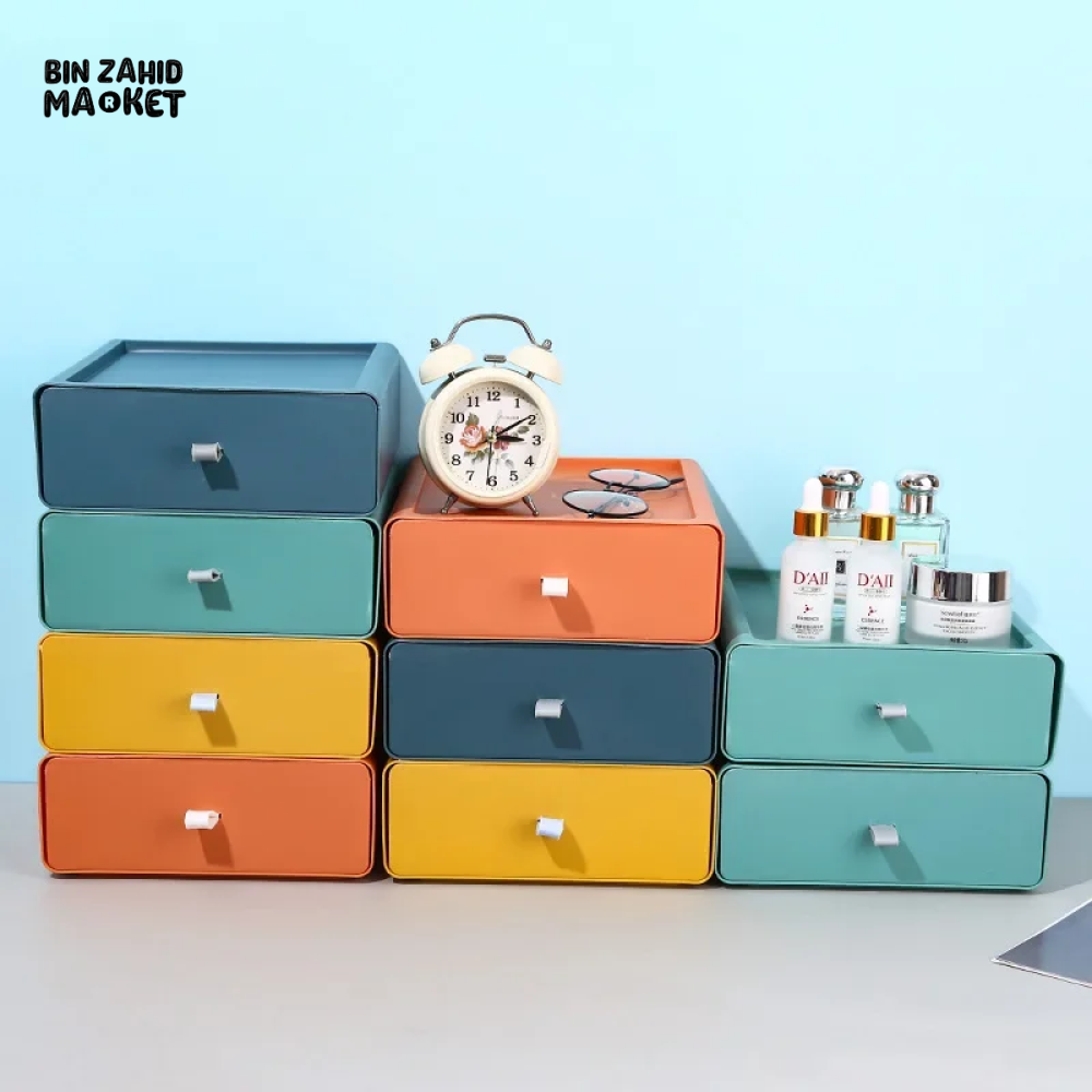 DESKTOP COSMETICS STORAGE BOX DRAWER SHELF STATIONERY ORGANIZER
