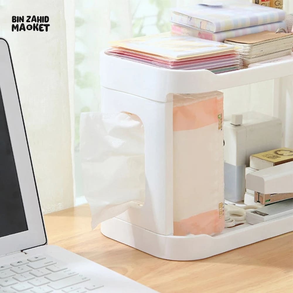 DESKTOP DOUBLE LAYER STORAGE RACK