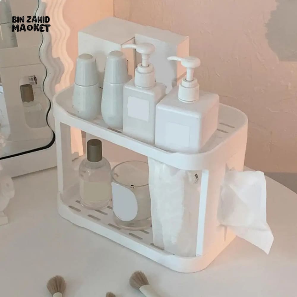 DESKTOP DOUBLE LAYER STORAGE RACK