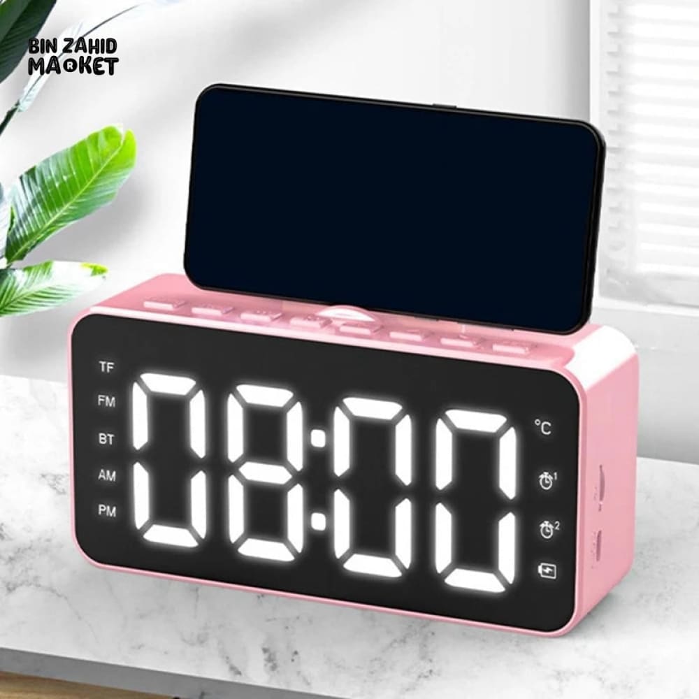 DIGITAL ALARM CLOCK WITH BLUETOOTH SPEAKER