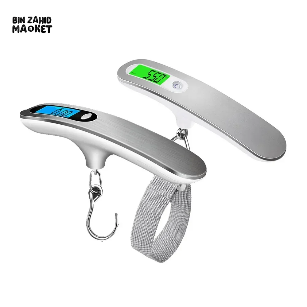 DIGITAL LUGGAGE SCALE 50KG PORTABLE LCD HANGING SCALE FOR SUITCASE & TRAVEL BAGS