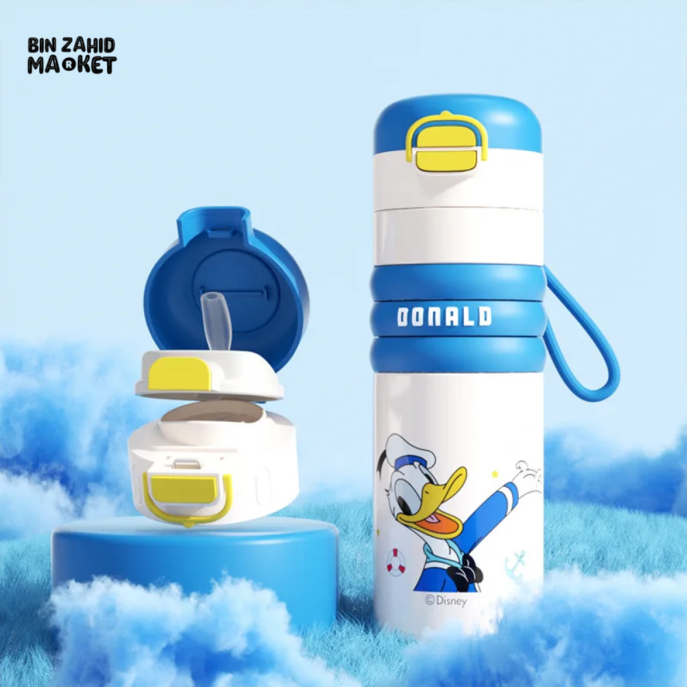 DISNEY CHILDREN'S DOUBLE DRINK VACUUM CUP 550ML - DONALD DUCK