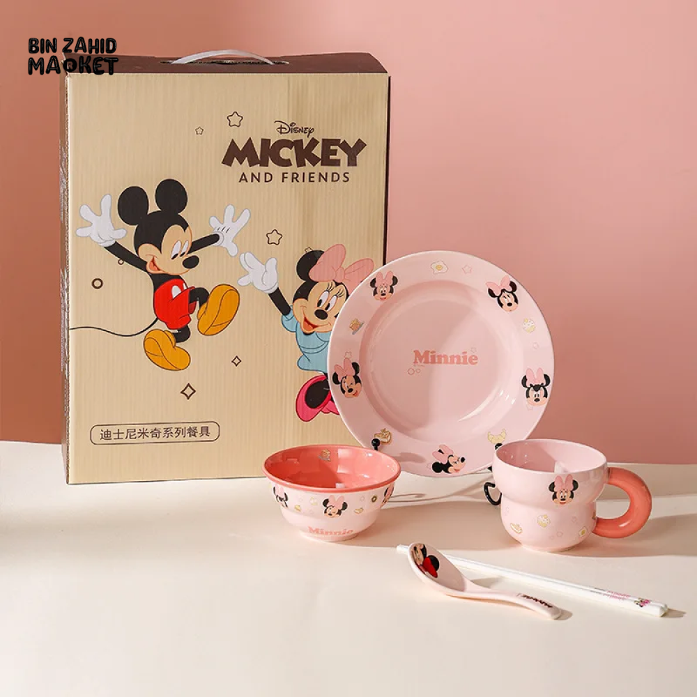 DISNEY MICKEY FRIENDS 6-PIECE DINNERWARE SET MINNIE