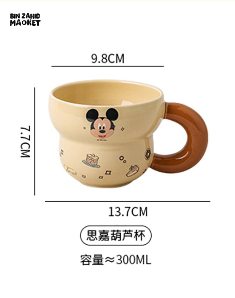 DISNEY MICKEY & FRIENDS BUBBLE PASTEL SERIES CERAMIC MUG - MINNIE