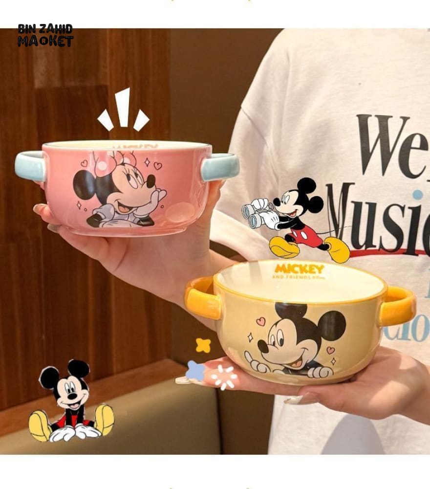 DISNEY MICKEY & FRIENDS CERAMIC BABY BOWL SET - DONALD