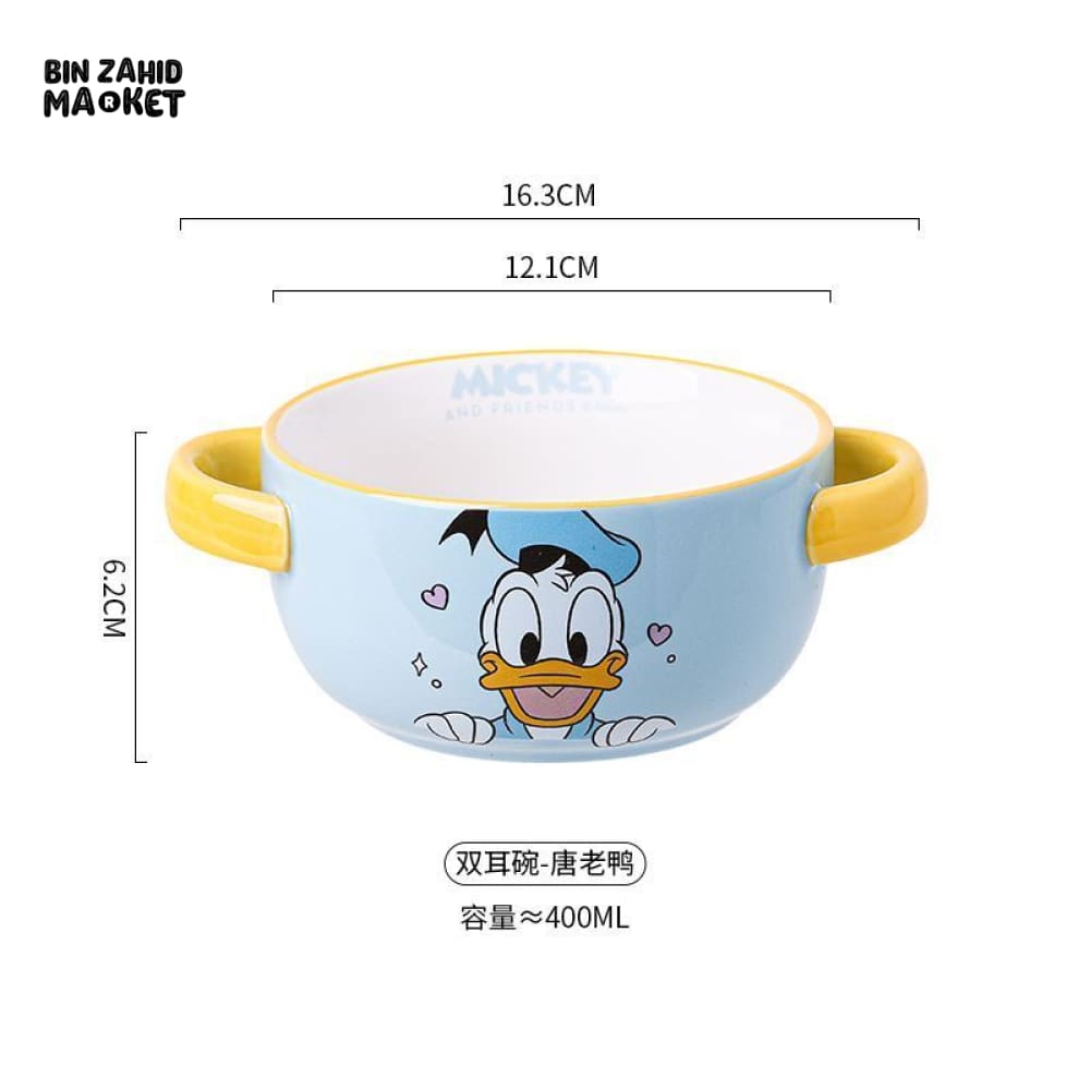 DISNEY MICKEY & FRIENDS CERAMIC BABY BOWL SET - DONALD