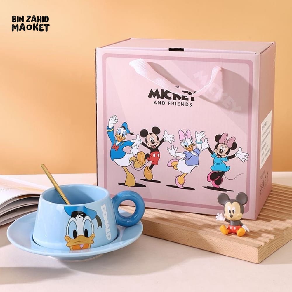 DISNEY MICKEY & FRIENDS CERAMIC CUP & SAUCER SET