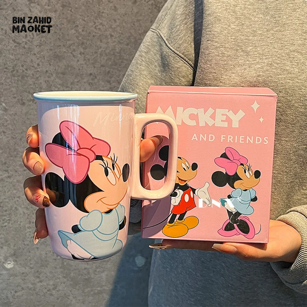 DISNEY MICKEY & FRIENDS PORCELAIN COFFEE MUG PREMIUM GIFT BOX PACKAGING - MINNIE