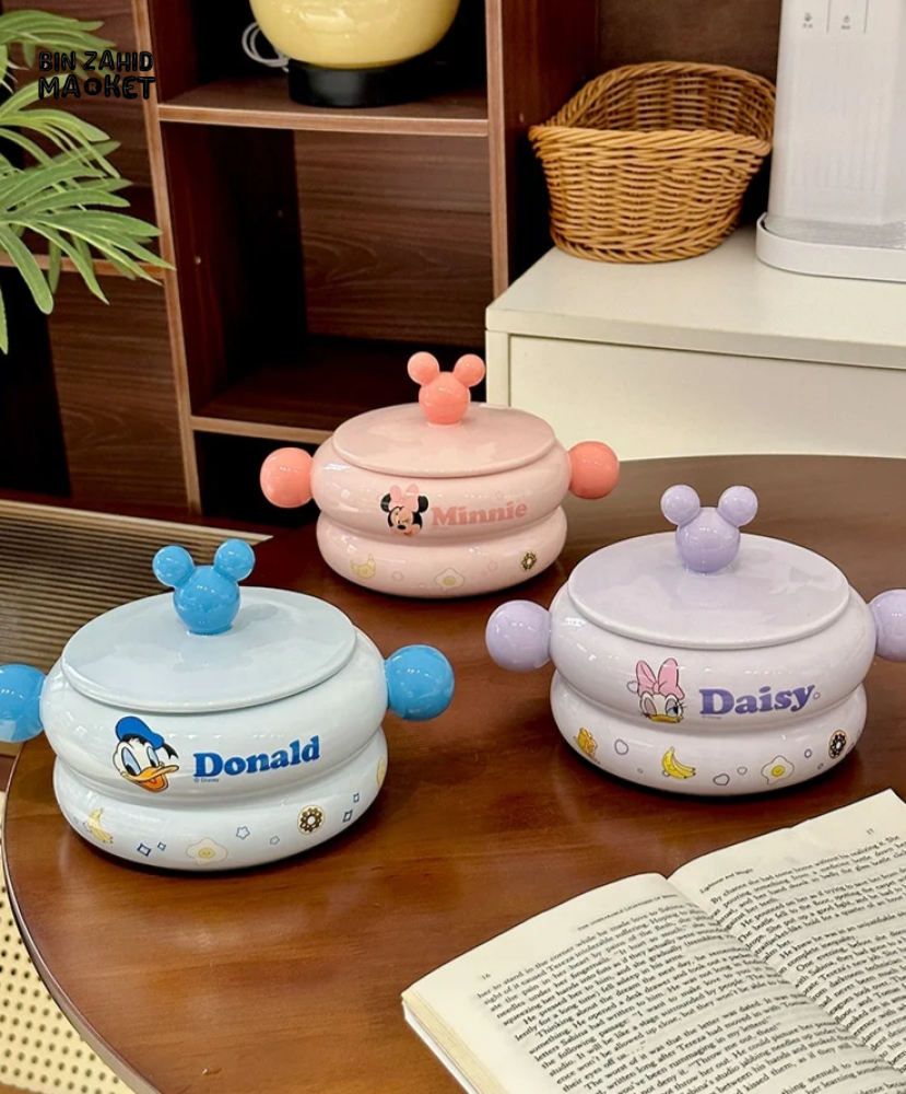 DISNEY MICKEY & FRIENDS PORCELAIN SOUP POT 820 ML - DAISY DUCK