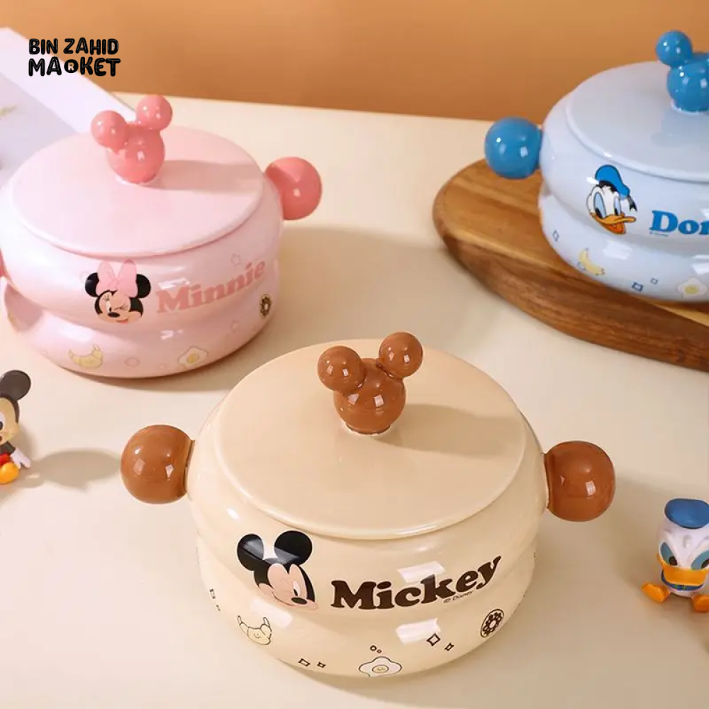 DISNEY MICKEY & FRIENDS PORCELAIN SOUP POT 820 ML - DAISY DUCK