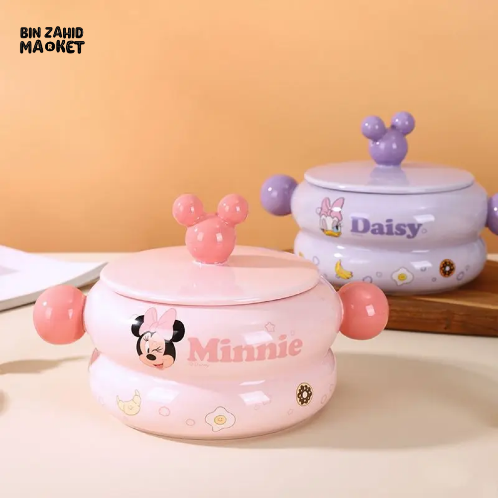 DISNEY MICKEY & FRIENDS PORCELAIN SOUP POT 820 ML - MINNIE