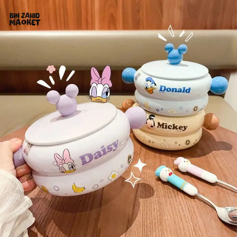 DISNEY MICKEY & FRIENDS PORCELAIN SOUP POT WITH LID – 820ML
