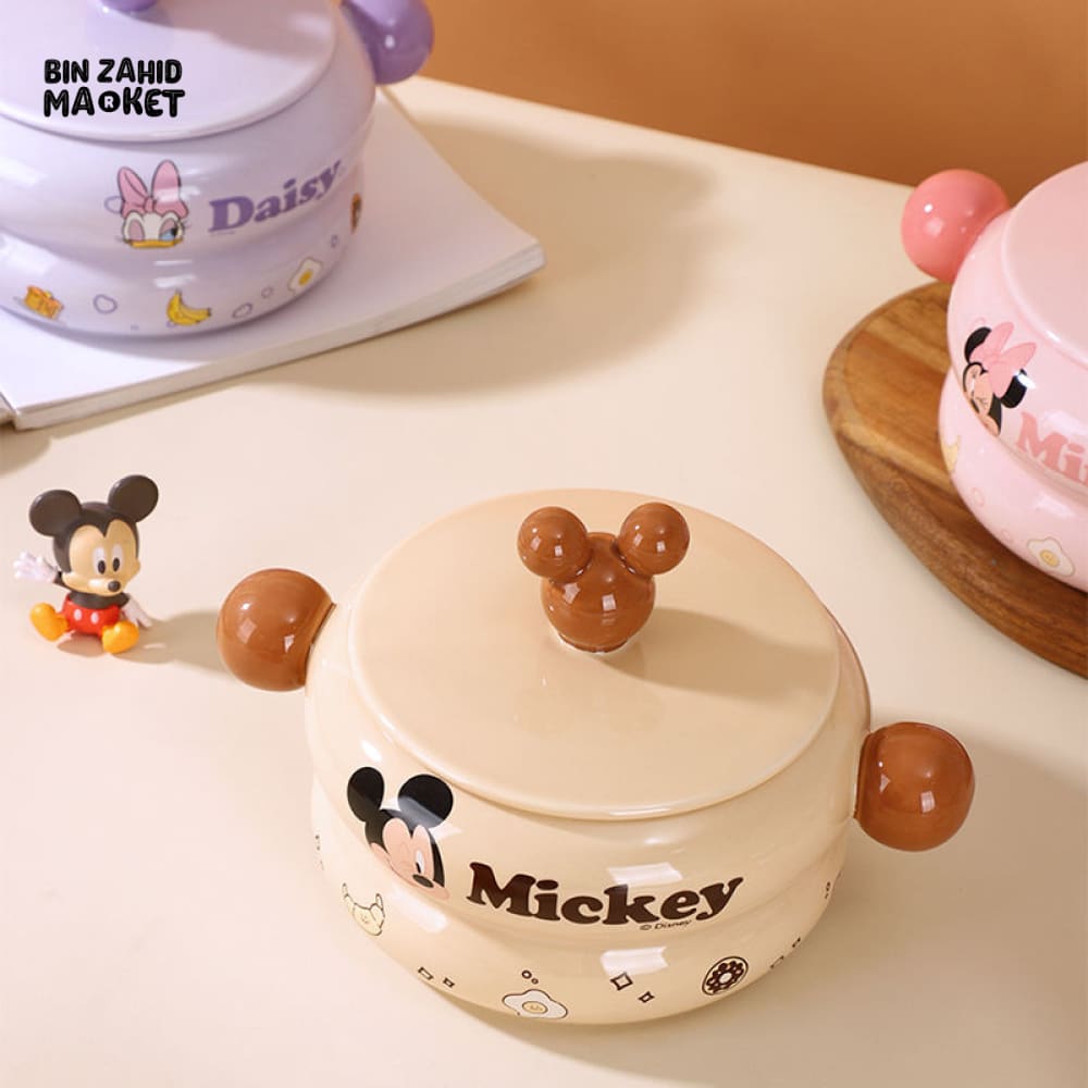 DISNEY MICKEY & FRIENDS PORCELAIN SOUP POT WITH LID – 820ML