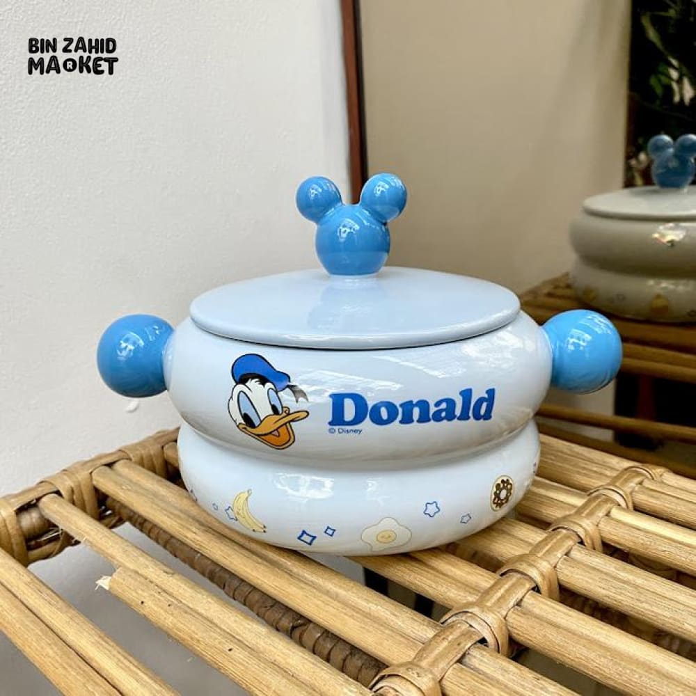 DISNEY MICKEY & FRIENDS PORCELAIN SOUP POT WITH LID – 820ML