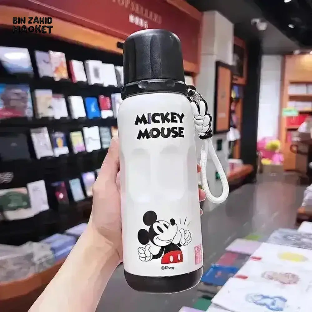 DISNEY MICKEY MOUSE INSULATED WATER BOTTLE WITH STRAP 600ML