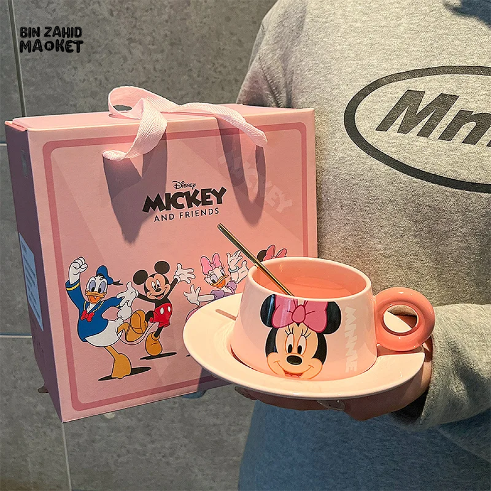 DISNEY MINNIE MOUSE & FRIENDS CUP AND SAUCER SET CHARMING COLLECTIBLE TEAWARE - MINNIE