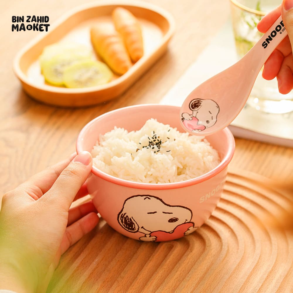 DISNEY SNOOPY CERAMIC BOWL SET 4 PIECES GIFT PACK