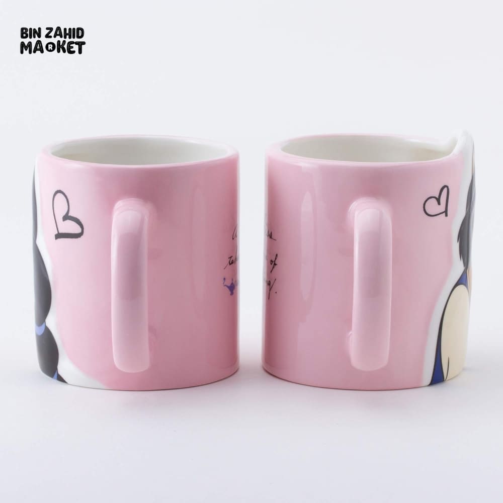 DISNEY X ALADDIN & JASMINE MUGS 3D EMBOSED MUGS SET 2 PIECES - 300ML